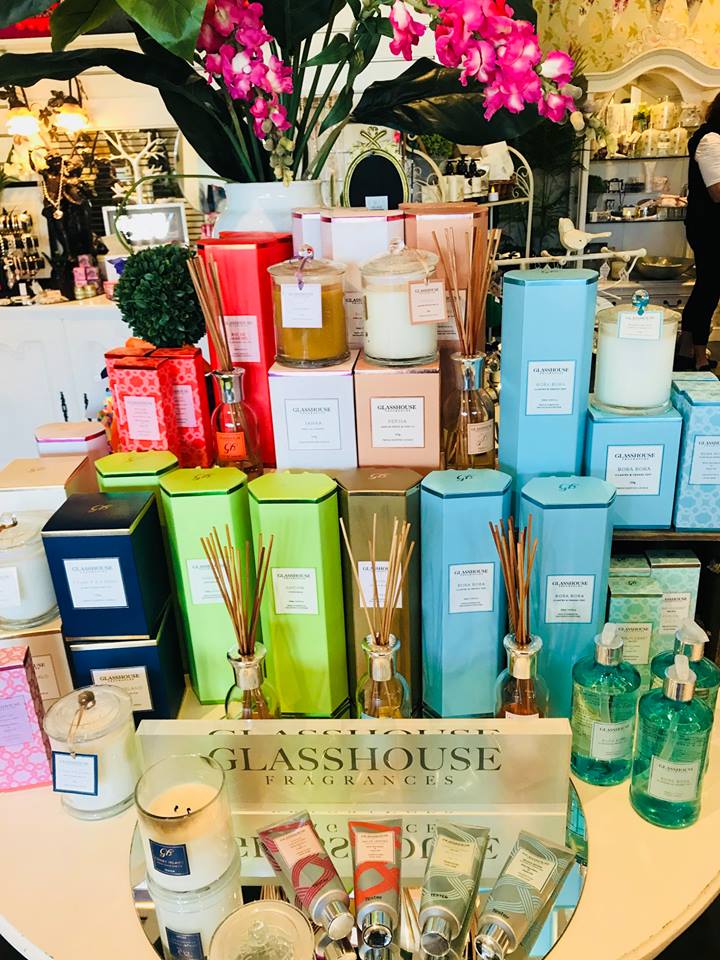  Glasshouse gifts, candles & moistures !