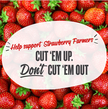 🍓 Don’t cut em out just cut em up 🍓 