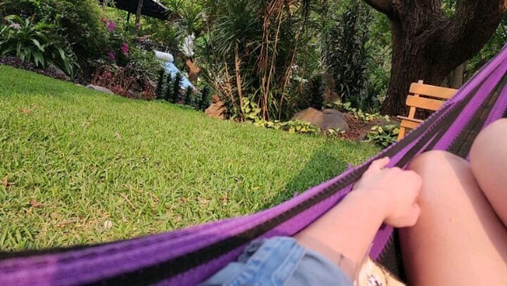 grateful for ☀️, little &quot;flurries&quot; of tiny flowers, and some hammock time after a very busy weekend in clinic and preop planning here 🌼🌸

prepped and ready for the week 🛠🪛🩼