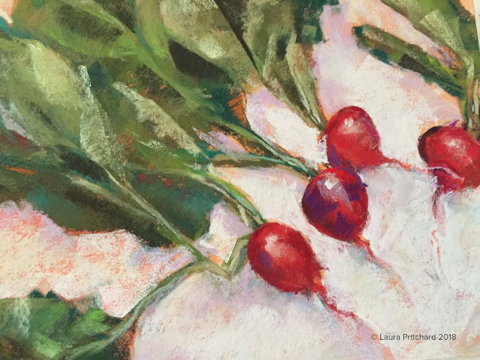 2016. Red radishes.