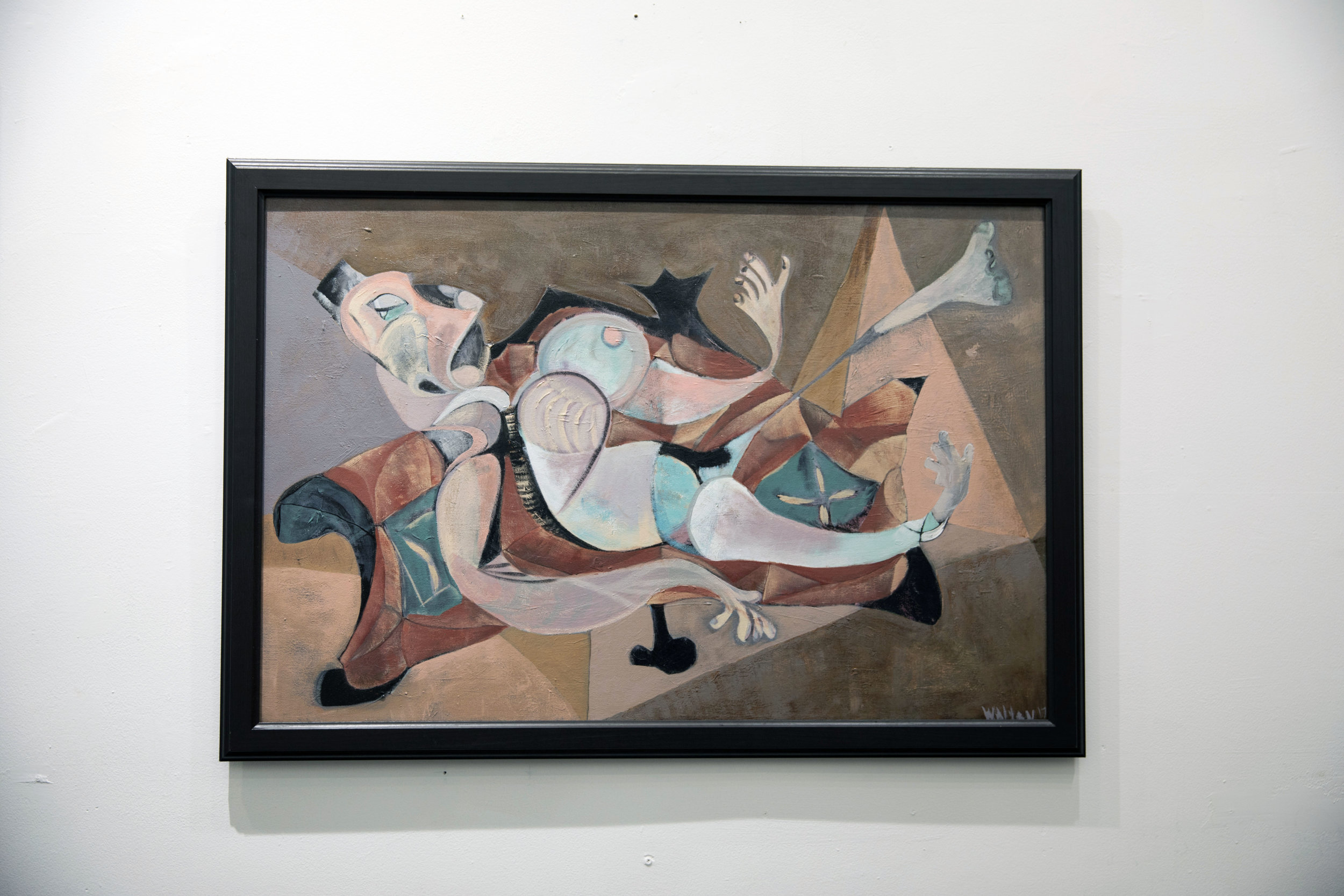 "Nude Ballerina on couch" 2017