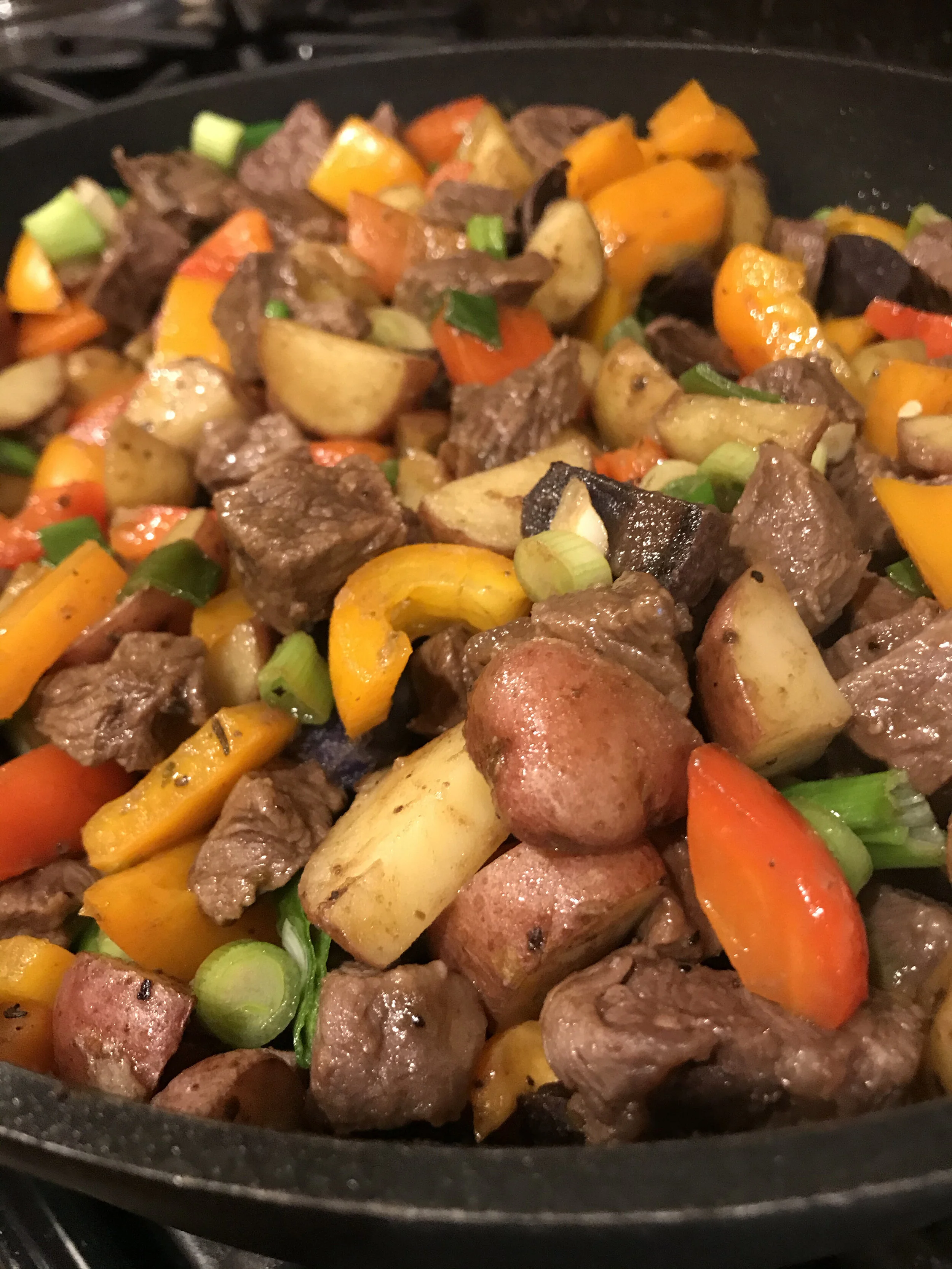 Steak Bites with Roasted Potatoes and Peppers — Good Day Lifestyle