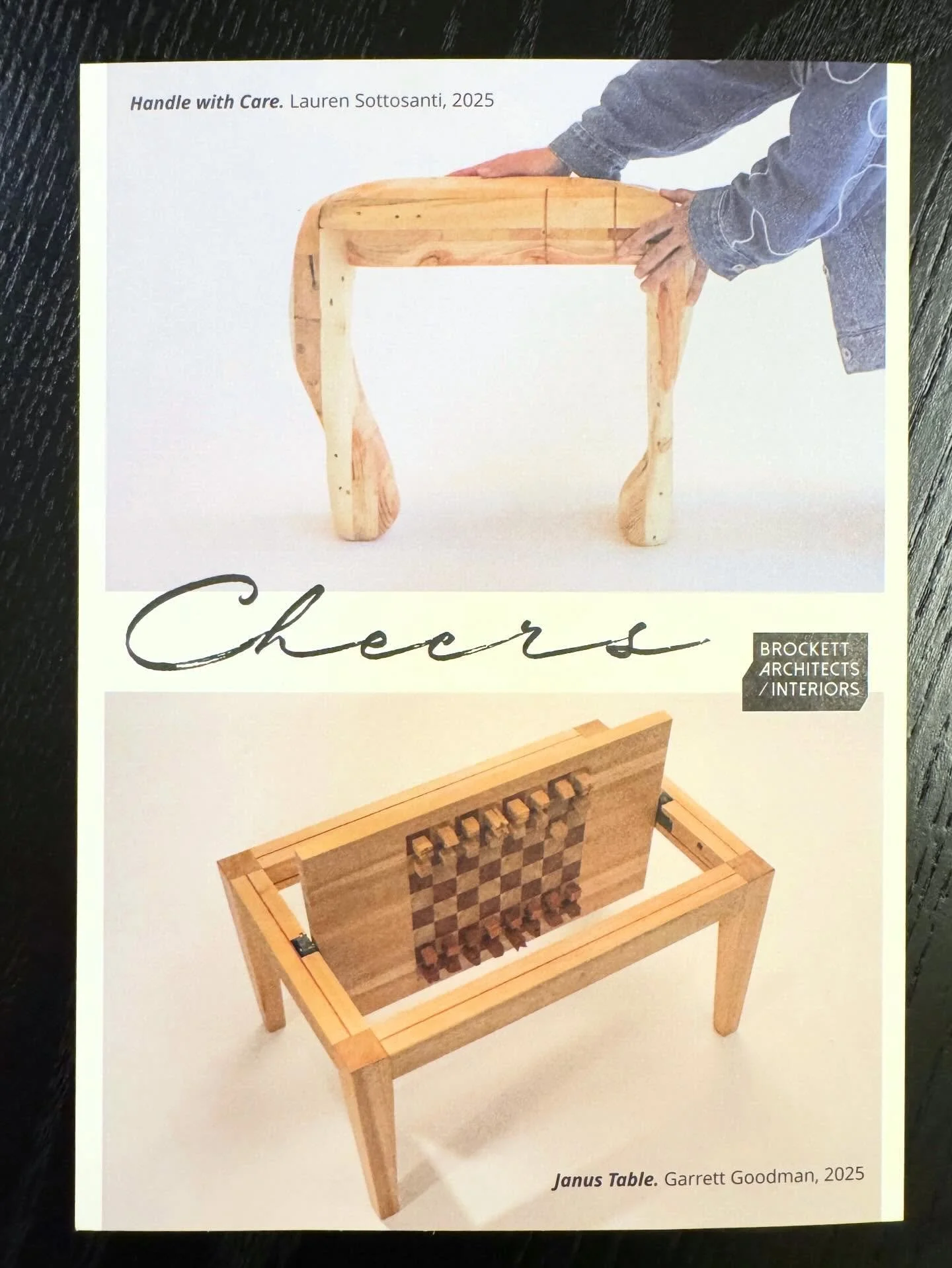 Warmest thoughts and best wishes for a joyous holiday season from the design team at Brockett Architects/Interiors! -Ryan, Juli, Rachelle, Ricardo, Olivia, Jess, Ali, Lauren &amp; Garrett

(Photos of entries to the 22nd annual Cal Poly College of Arc