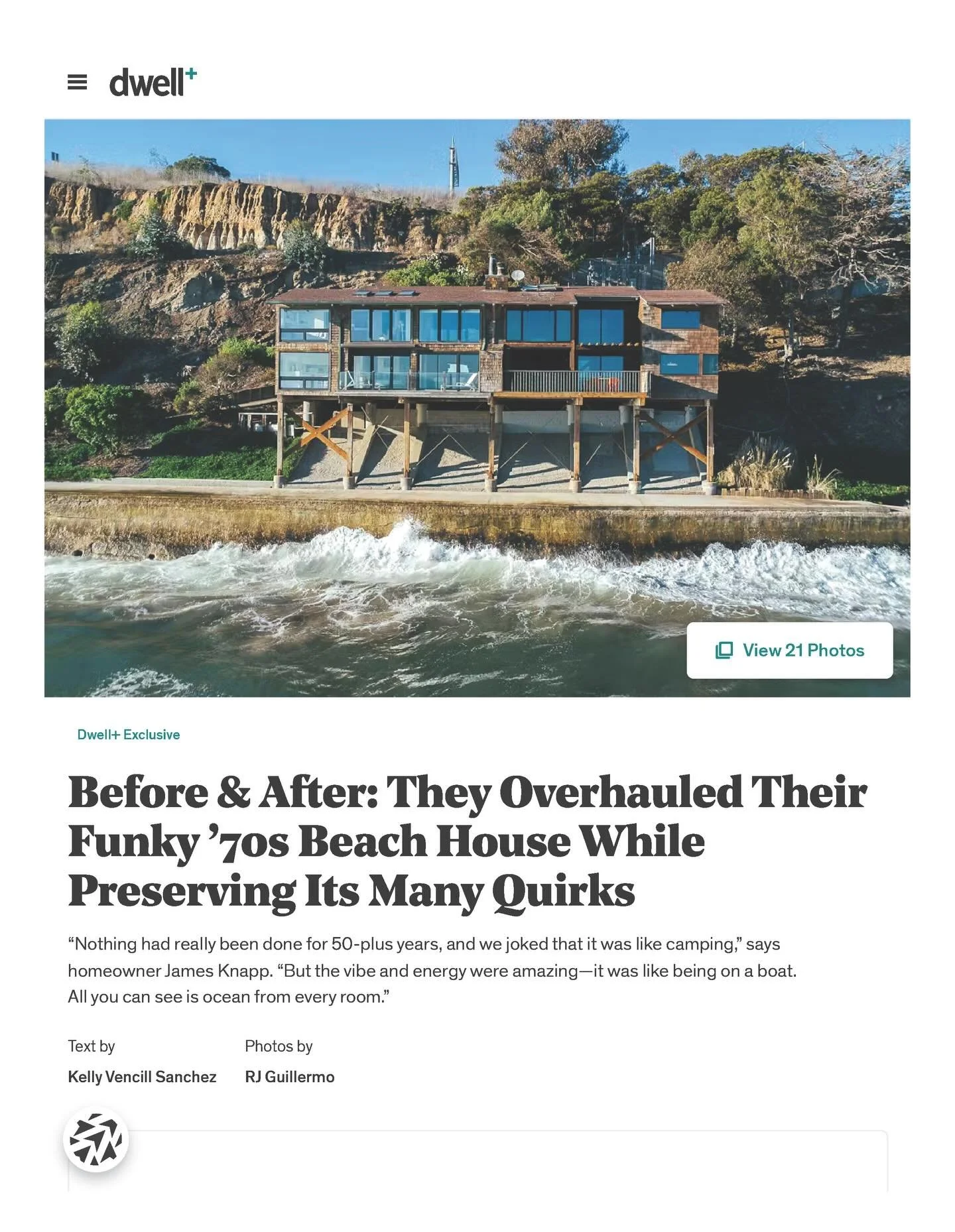 It&rsquo;s been a big week, starting with our first ever appearance in @dwellmagazine for the recently completed @montecitopoint residential remodel project in Summerland, CA! Perched above an incredible location, the project had an a long, enduring 