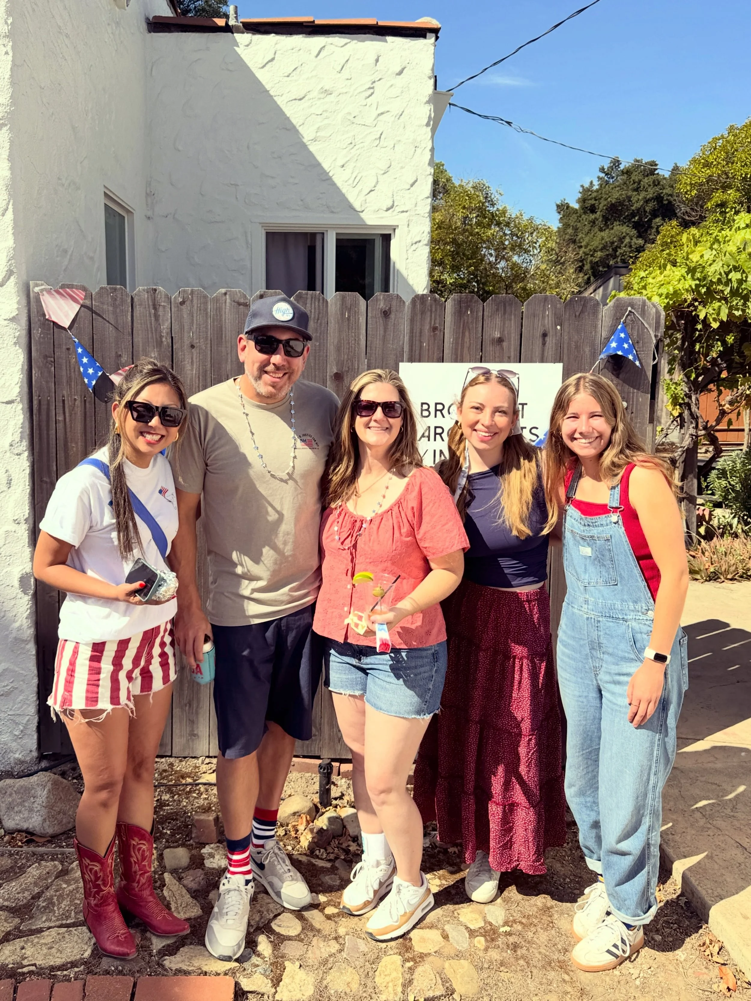 Happy 4th from (part of) our team! First year hosting the Templeton Parade watch party at our new office location, taking over the entire corner of 1st &amp; Main streets! 

#brockitecture #architecture #interiordesign
