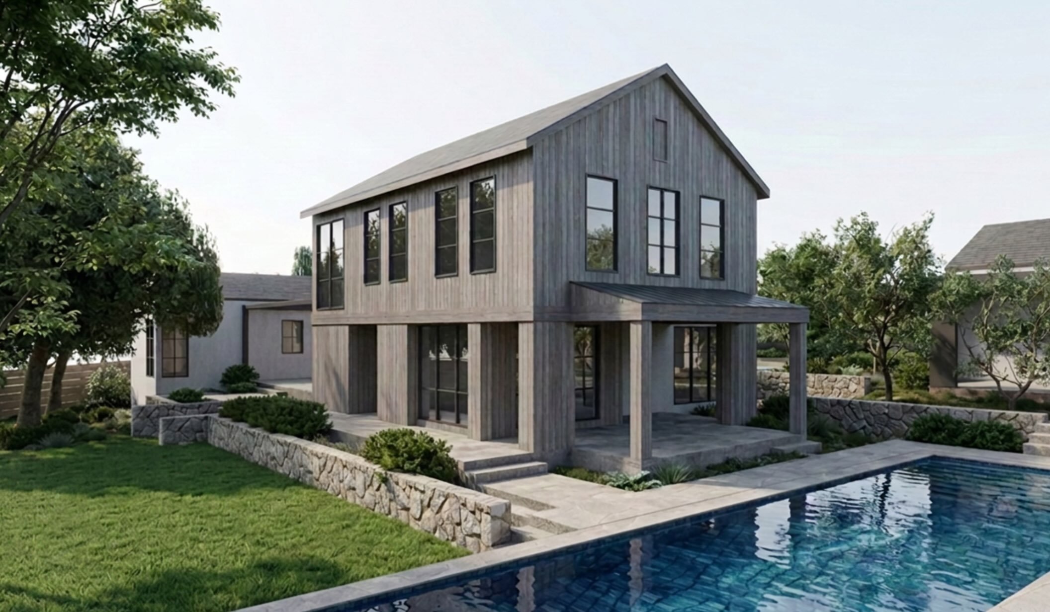 Just pondering and patiently waiting for the pool just beyond the primary wing.

#brockitecture #architecture #interiordesign