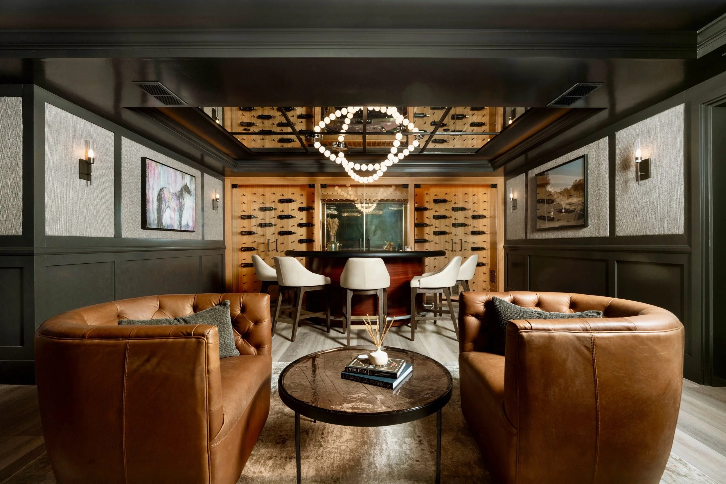 A bar when you want it. A casino when you need it. This room knows how to have a good time.

Continental Vineyards / Templeton, CA

Photos: @lisamakco 
Build: Odenwald Hand Built
Glass: @templetonglass 

Wine room design &bull; Custom home bar &bull;