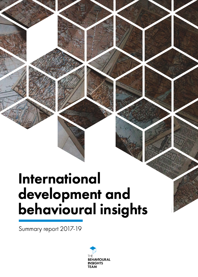 International Development and Behavioural Insights