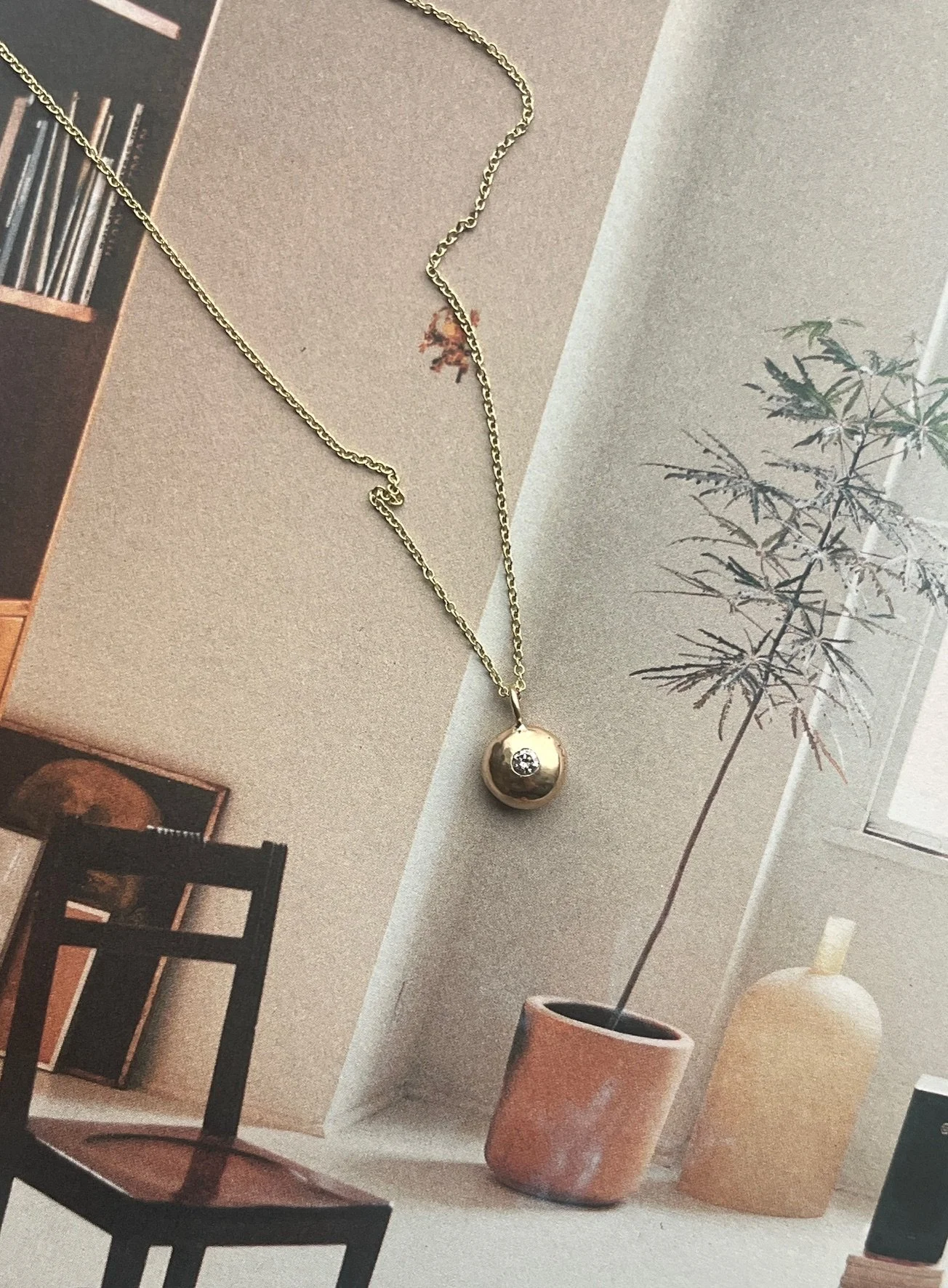 Piece Chain No.6 (gold and diamond)