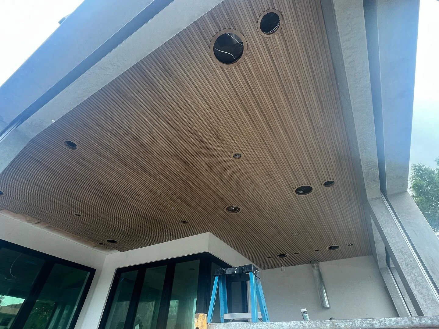 We are pleased with how these ceilings are coming together on another project of ours in royal harbor.