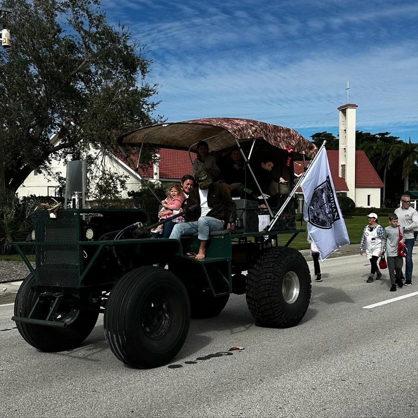 @floridiancarpentry was able to participate in the 75th swamp buggy parade this morning, a Naples tradition.