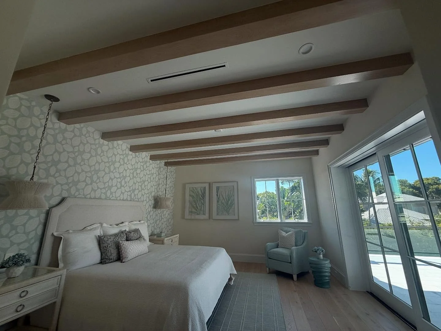 Bringing character to every corner ✨ Custom ceilings and detailed trim work at this downtown Naples home with one of our favorite builders @gwbcustomhomes 
It’s always so fulfilling to watch the vision come to life.