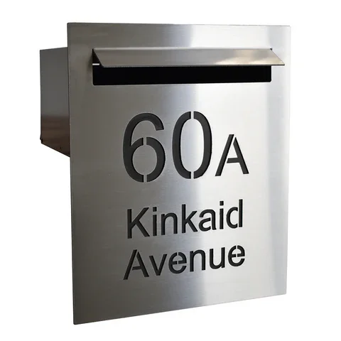 Water jet cut out numbers and letters