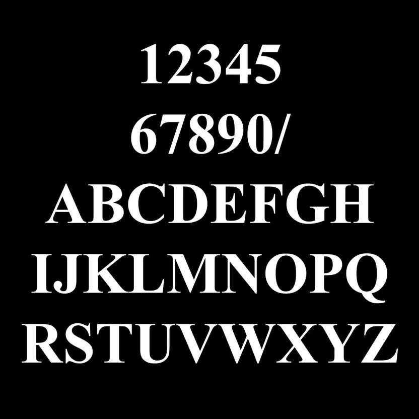 Vinyl - Times New Roman -White.webp