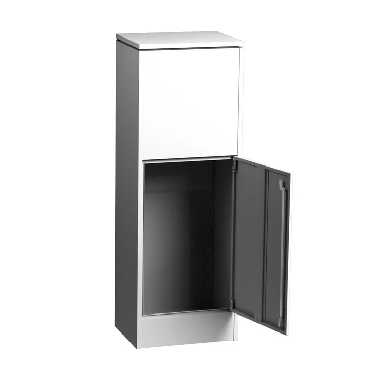 Plaza II Parcel Letterbox White - autumn 6.webp