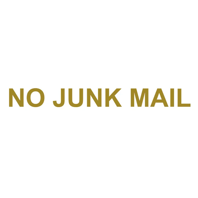NO JUNK MAIL - Gold.webp