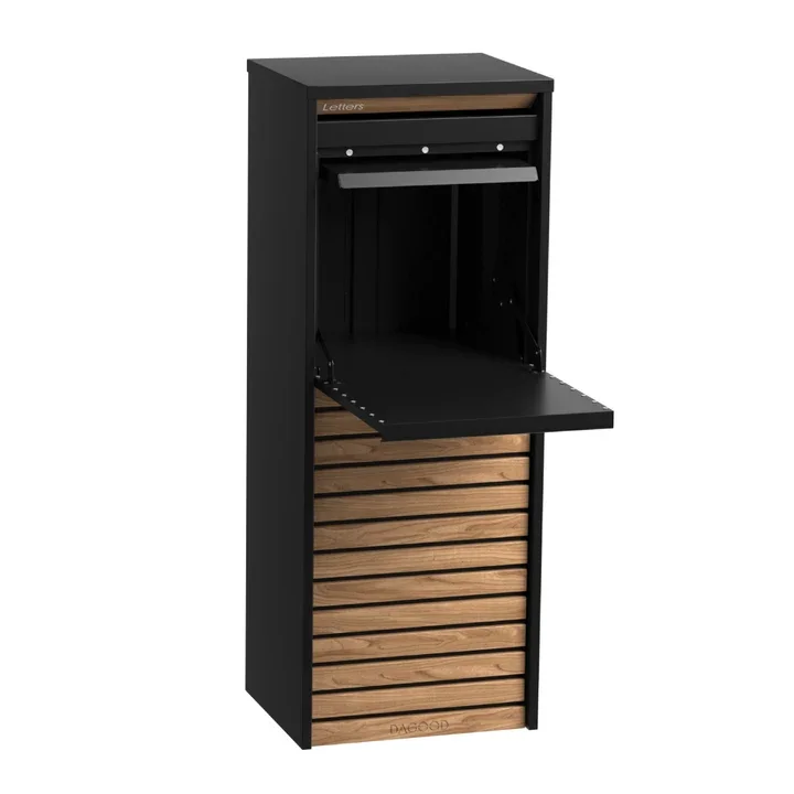 Clasti Parcel Letterbox Black autumn 3.webp