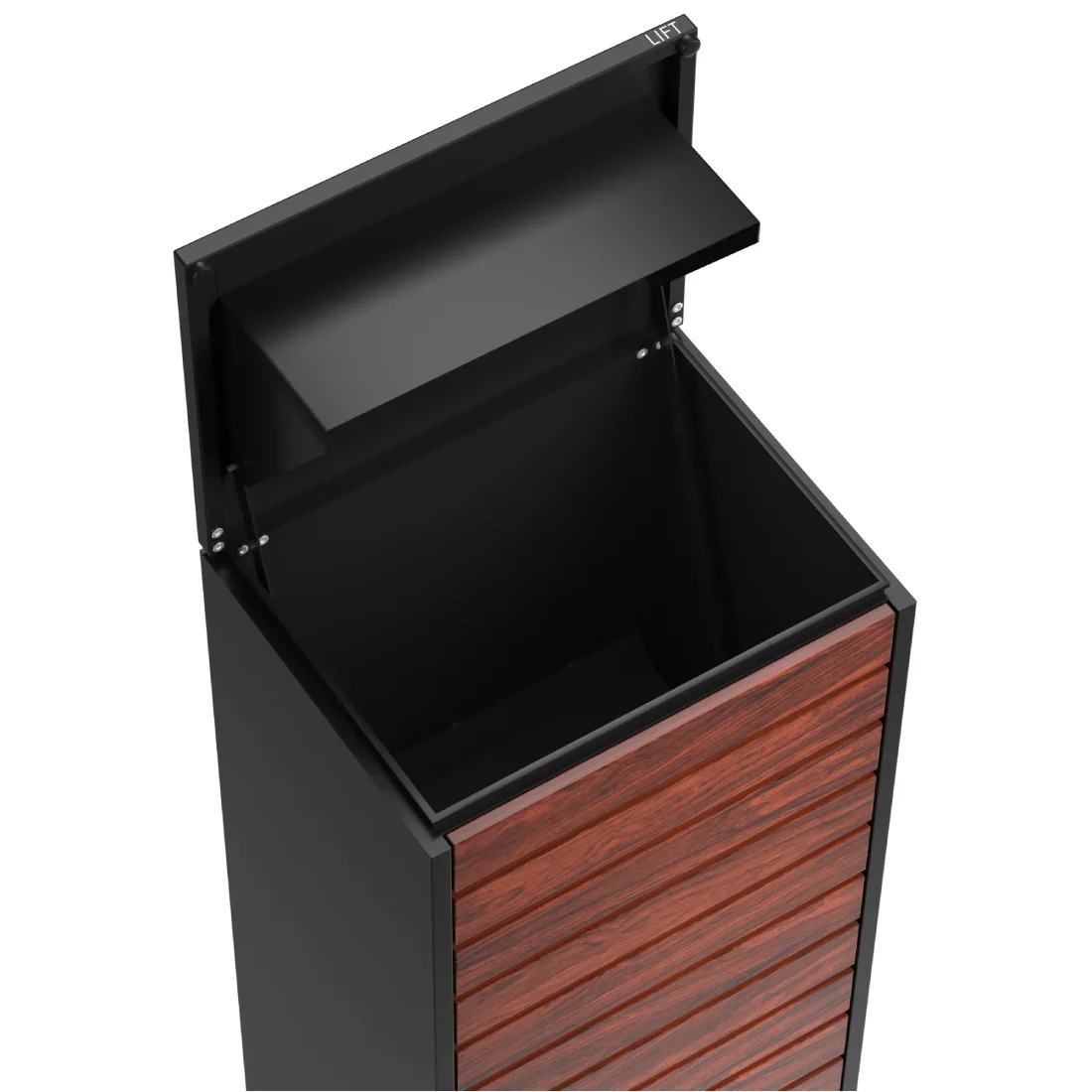 Plaza II Parcel Letterbox Black 11.webp