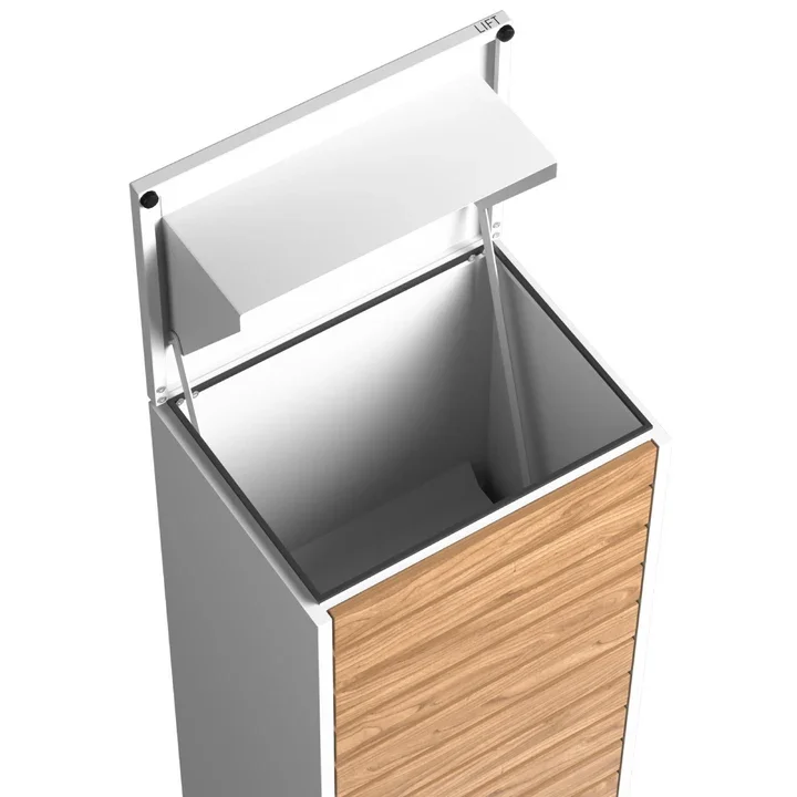Plaza II Parcel Letterbox White - autumn 4.webp