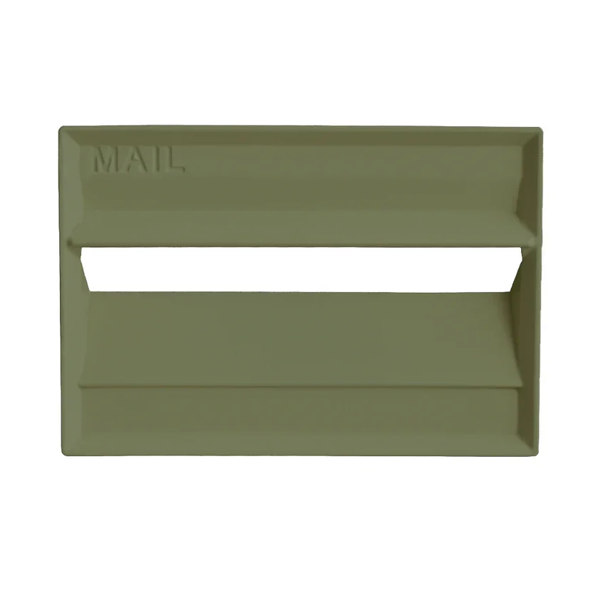 Cast Aluminium Plates - Portairt - Front slot - Pale Eucalypt.webp