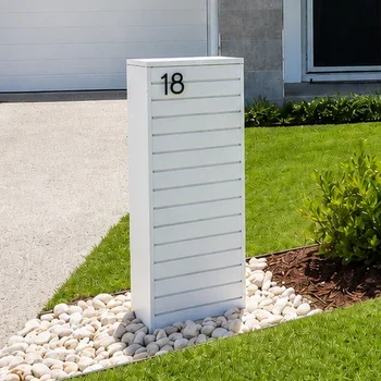 Plaza II Parcel Letterbox White - 1.webp