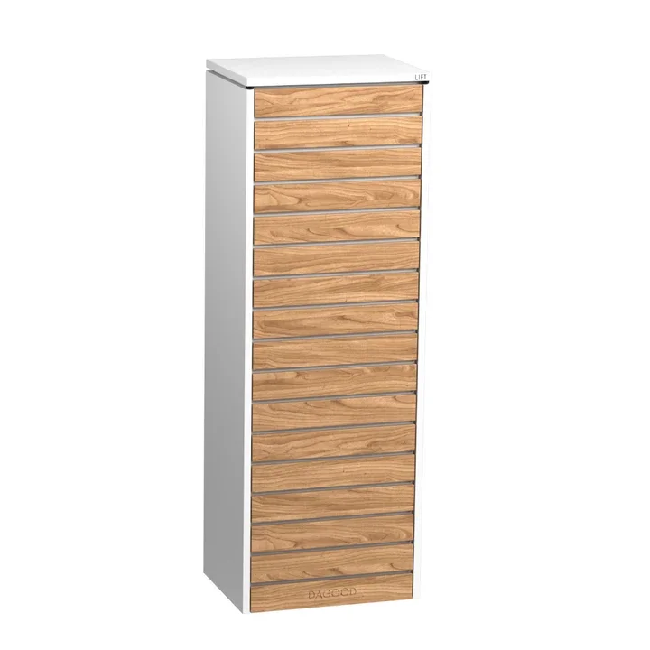 Plaza II Parcel Letterbox White - autumn 1.webp