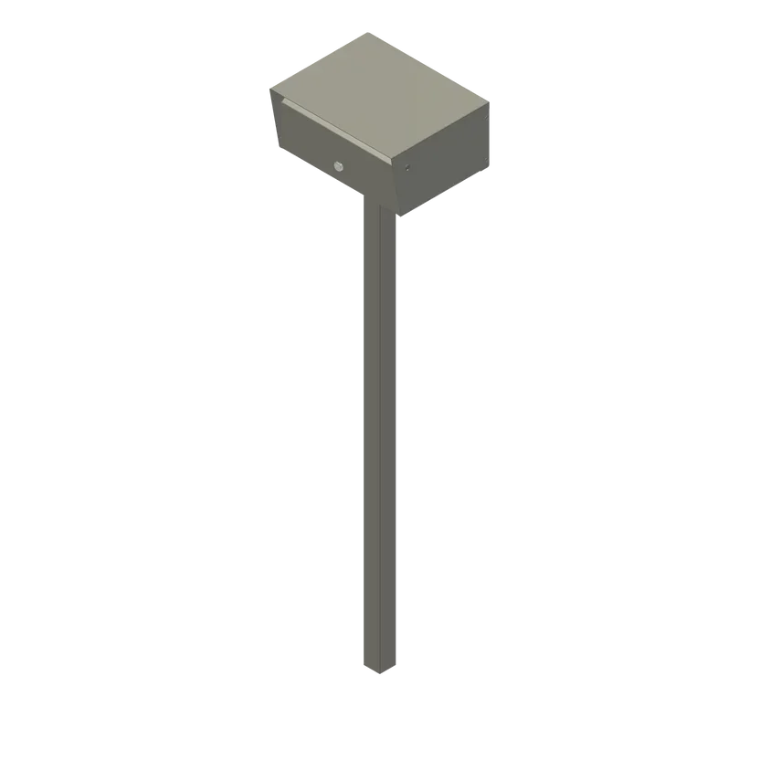 Vandal Resist Landscape Front Opening - Key Lock with 2 Keys - Evening Haze.webp