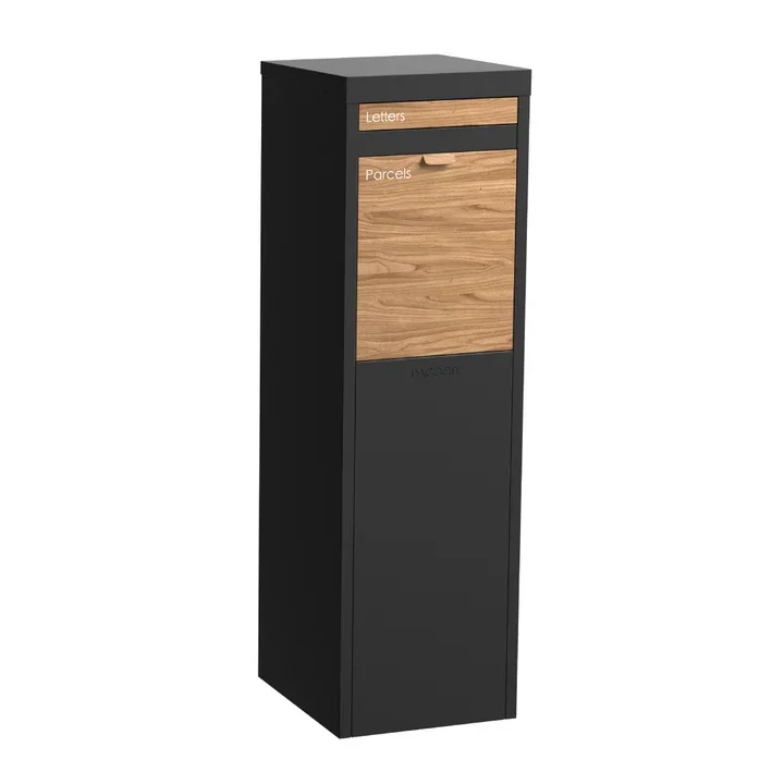 Nest Parcel Letterbox Charcoal - autumn 1.webp
