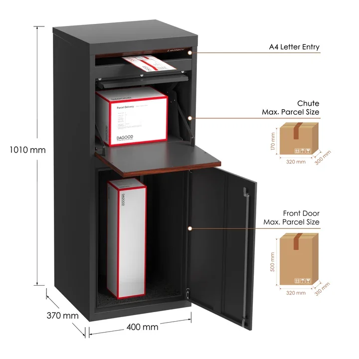 Parker Parcel Letterbox Charcoal - spring -3.webp