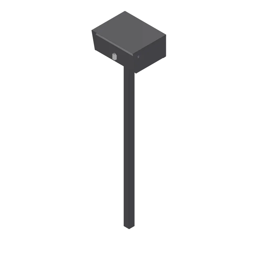 Vandal Resist Landscape Front Opening - Latch Lock - basalt.webp