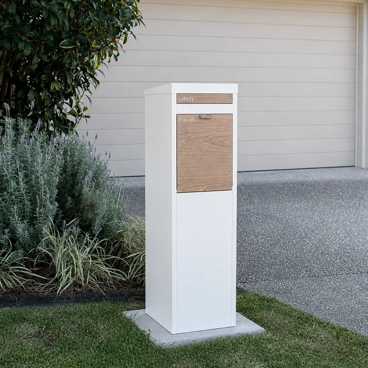 Nest Parcel Letterbox White - autumn 1.webp