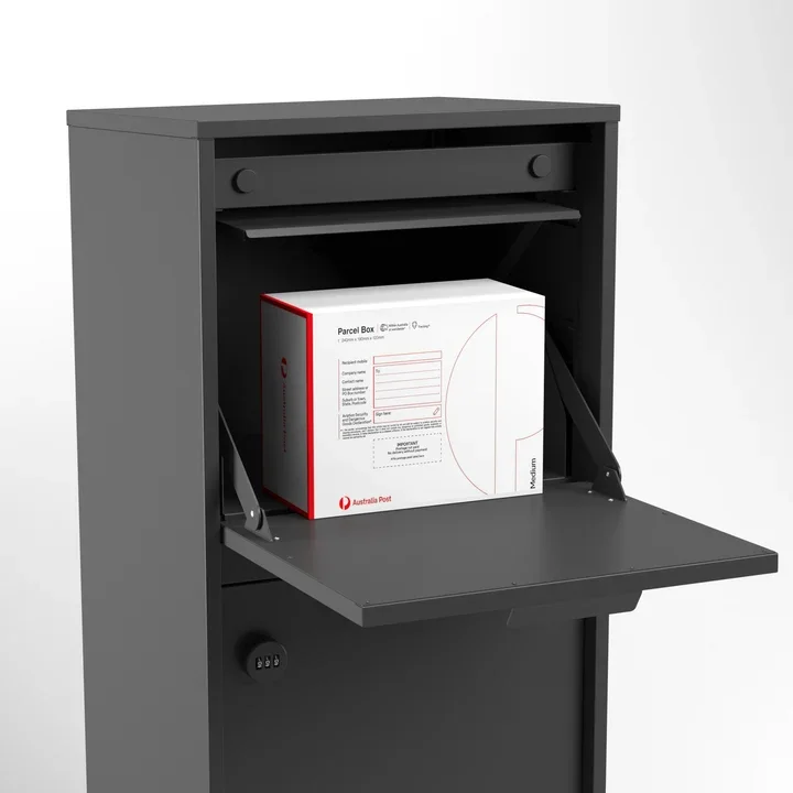 Aventi Dual Access Parcel Letterbox Charcoal img 3.webp