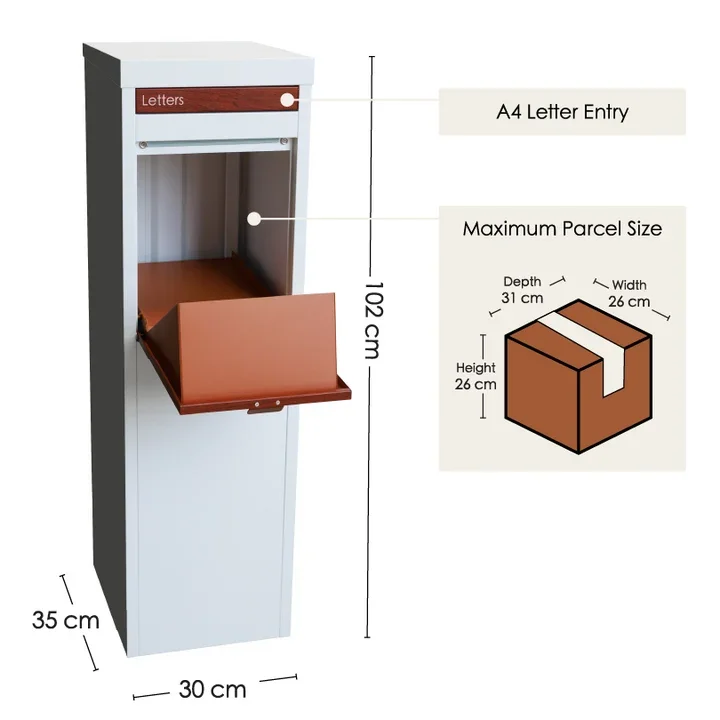 Nest Parcel Letterbox White -spring 4.webp