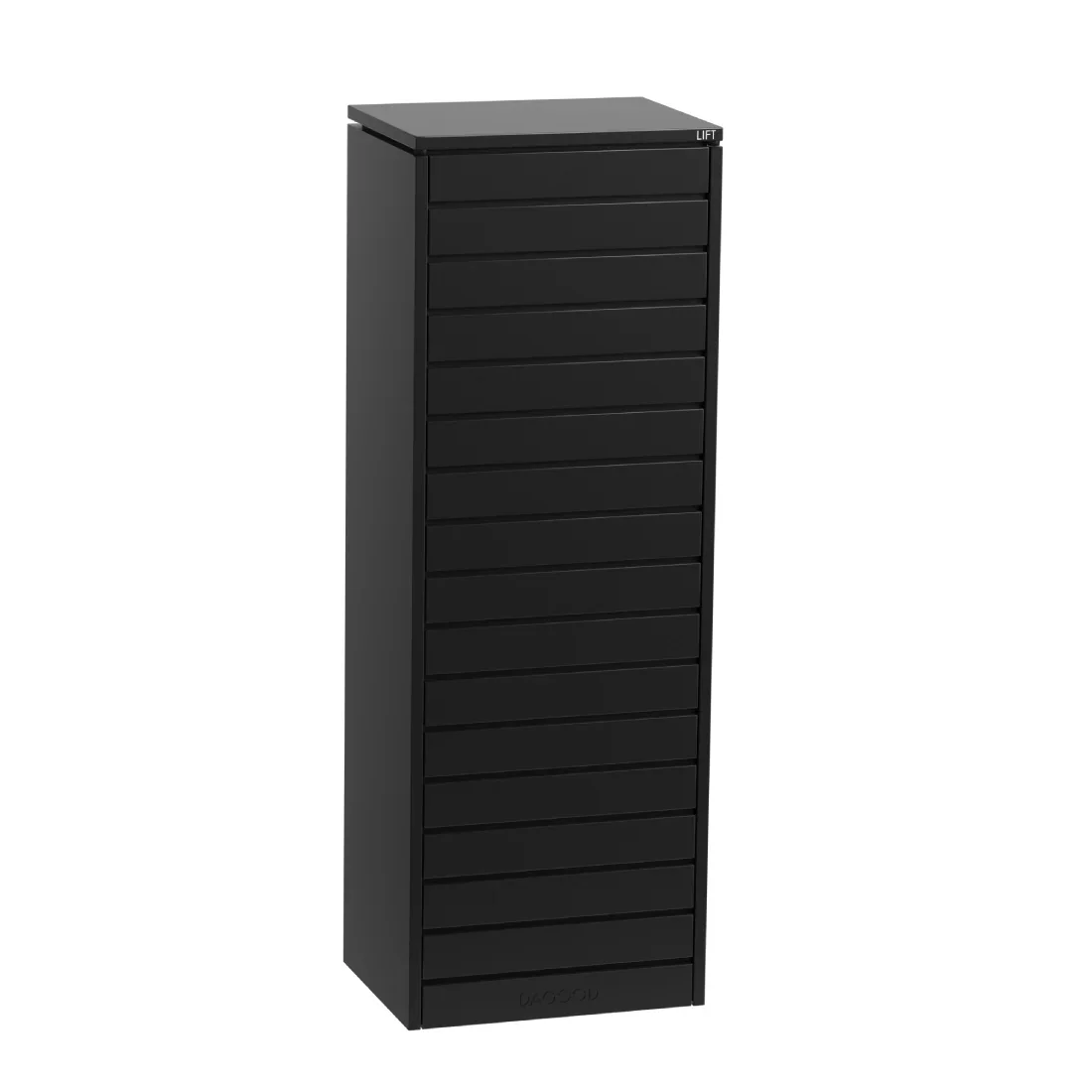 Plaza II Parcel Letterbox Black 5.webp