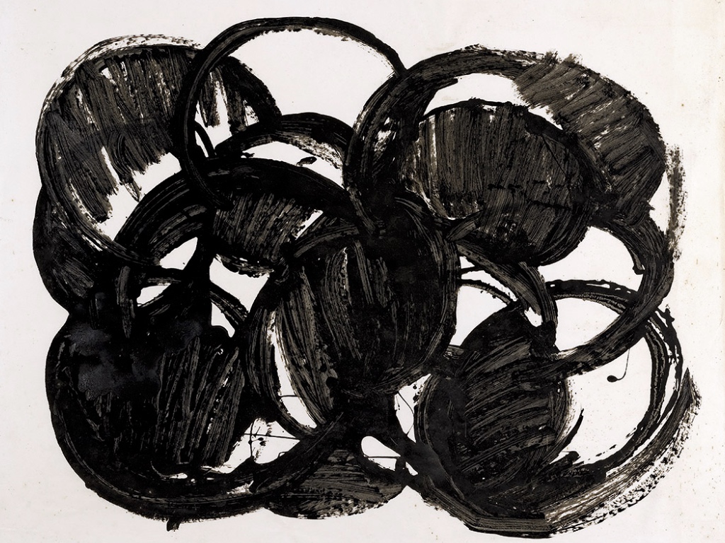 Sans titre , 1968, Encre sur papier, Lyon, Musée des Beaux-Arts, © Lyon MBA - photo Blaise Adilon