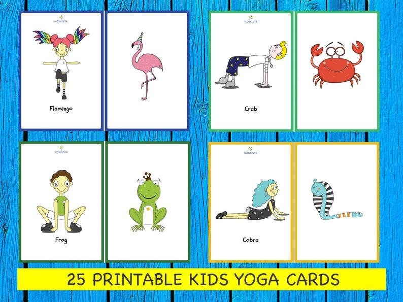 Kids Yoga Cards — MONKINYA