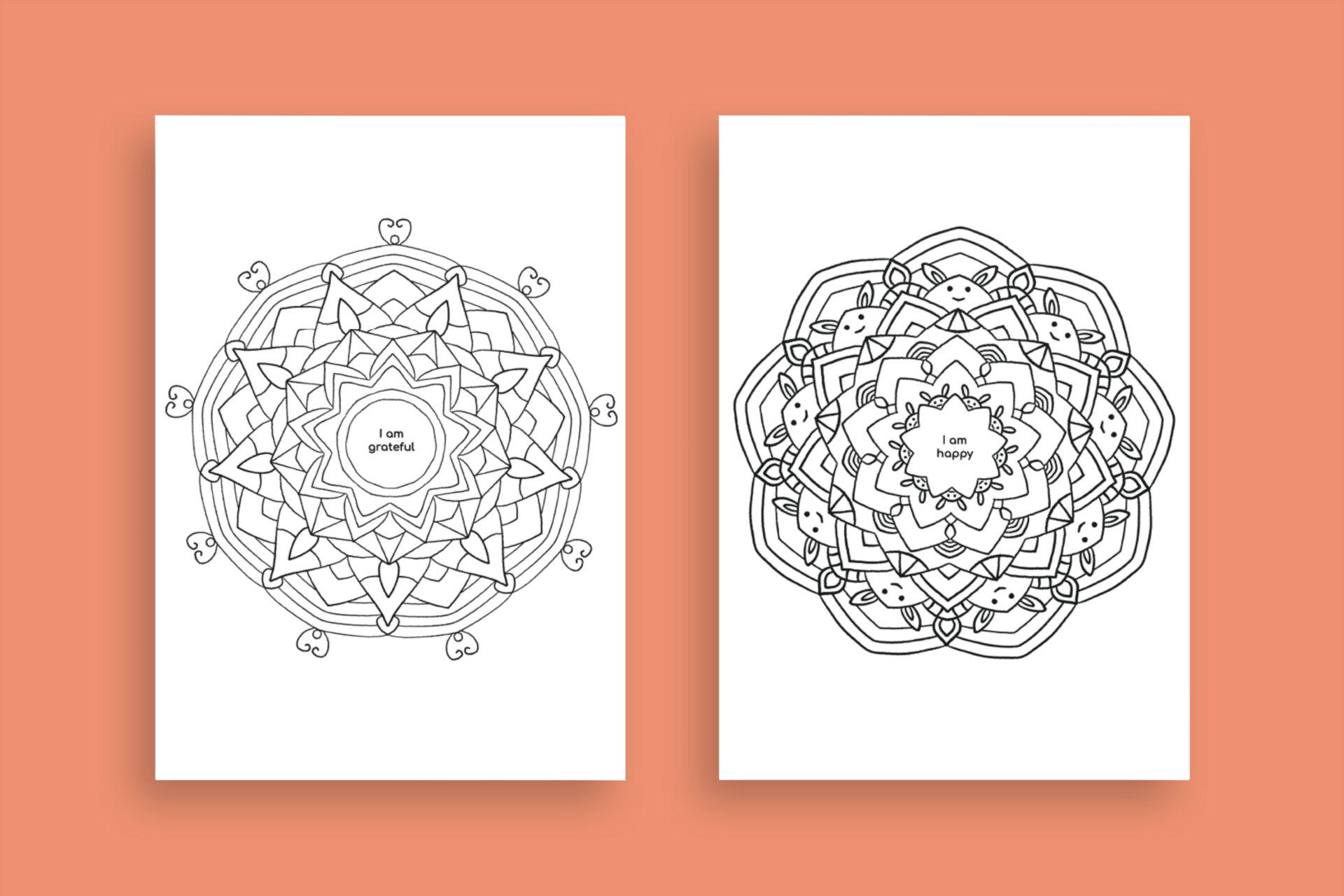 Positive Affirmation Mandalas