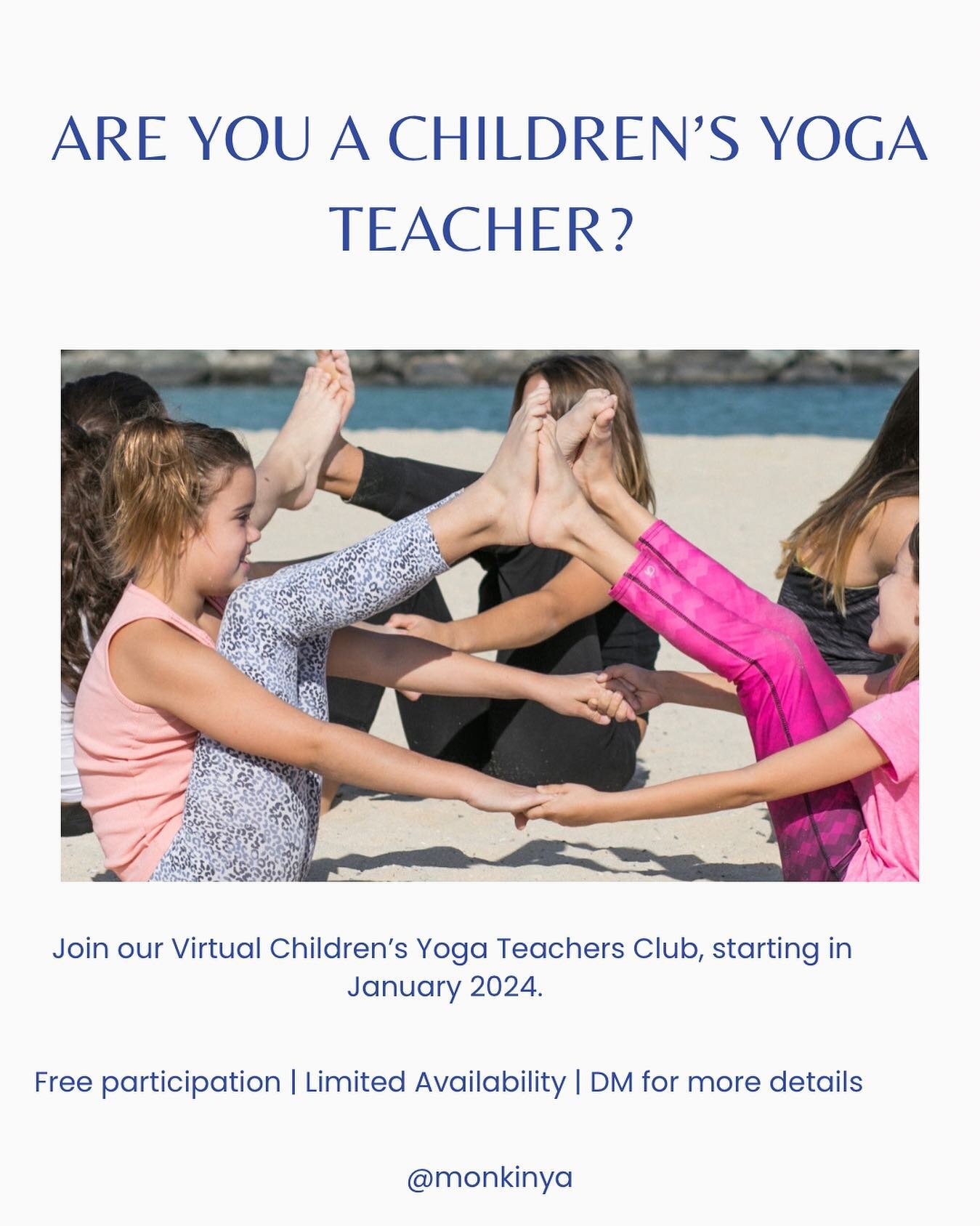 Monkinya focuses on creating a community for children&rsquo;s yoga teachers worldwide, where they can learn from each other, share best practices, and cherish their passion for touching children&rsquo;s lives through the magical power of yoga. Our te