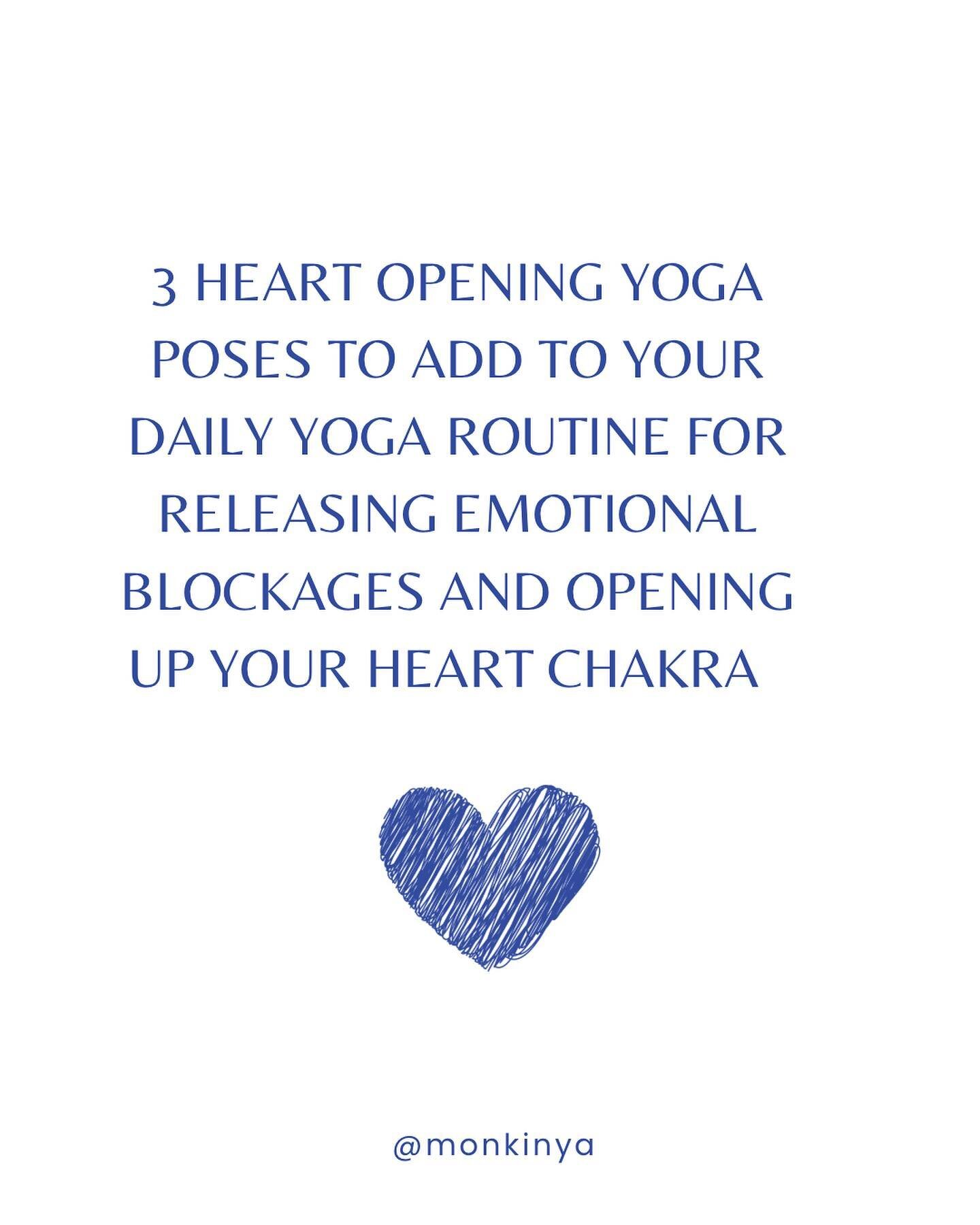 In addition to their physical benefits (such as promoting deeper breathing, increasing oxygen flow and improving posture), there is another reason why you should consider doing heart-opening yoga poses daily. These poses activate the 💚 chakra and re