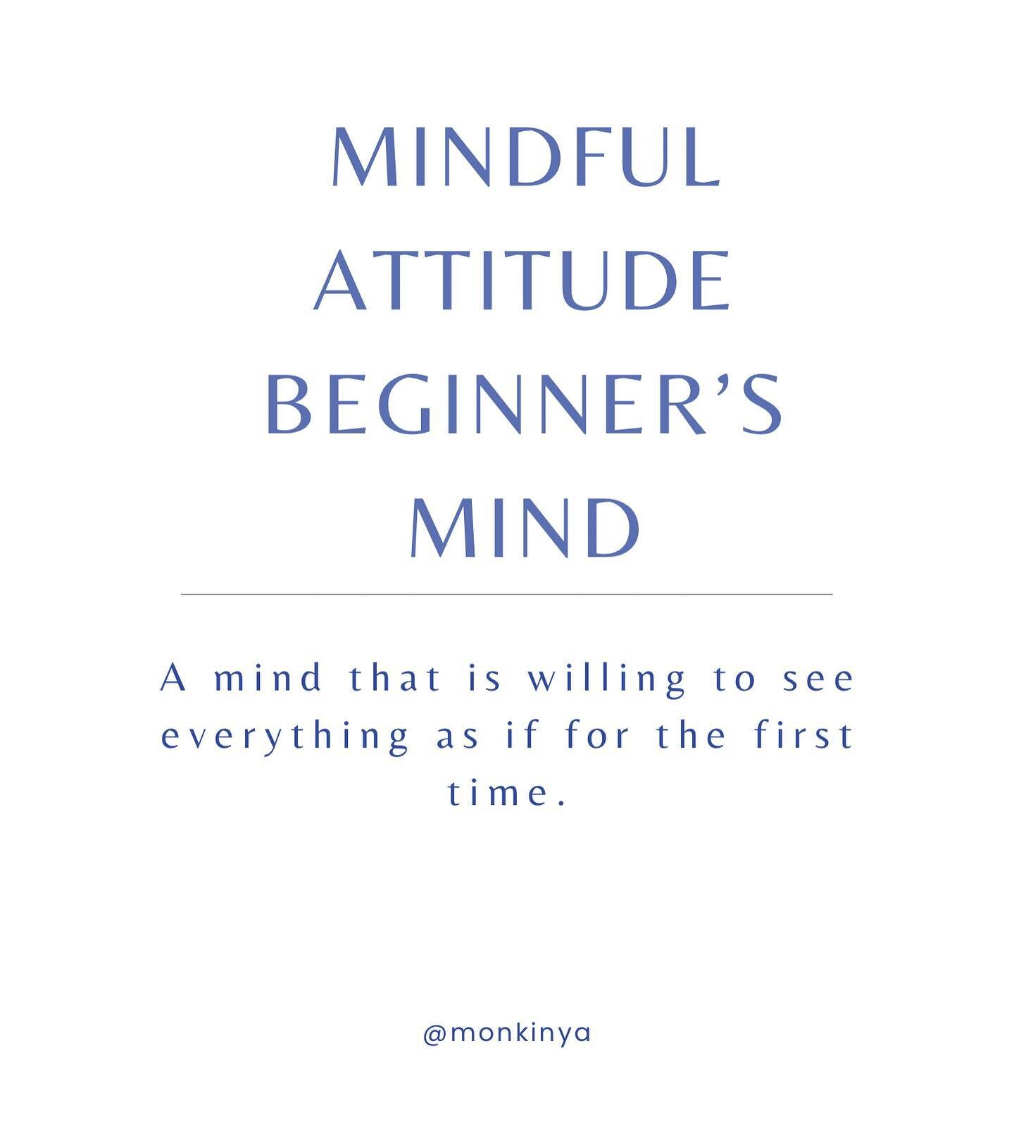 What is beginner&rsquo;s mind? 🧠 Jon Kabat-Zinn, the master of mindfulness and creator of the MBSR course says: &ldquo;Too often we let our thinking and our beliefs about what we &ldquo;know&rdquo; prevent us from seeing things as they really are. W