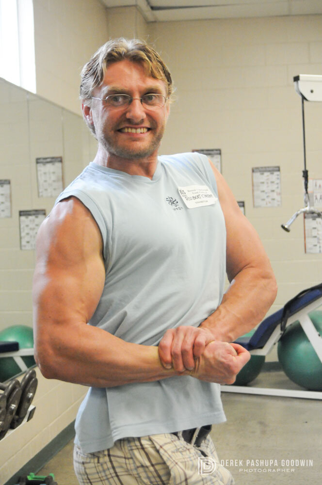 Vegan bodybuilder Robert Cheeke