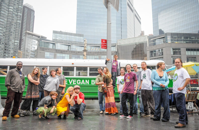 Vegan Bus Crew with Shokazoba at Columbus Circle