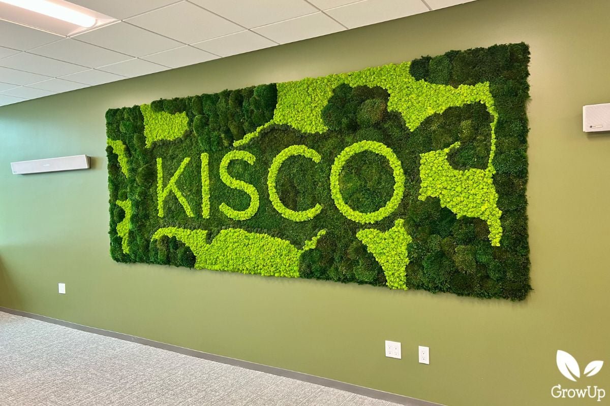 Moss Wall with Logo 