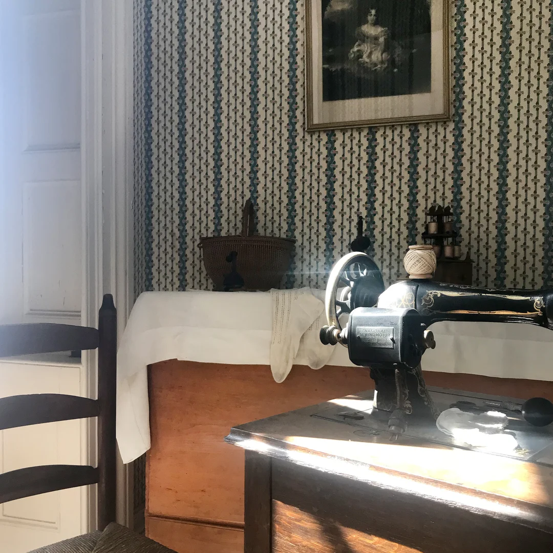 The sewing room on the second floor
