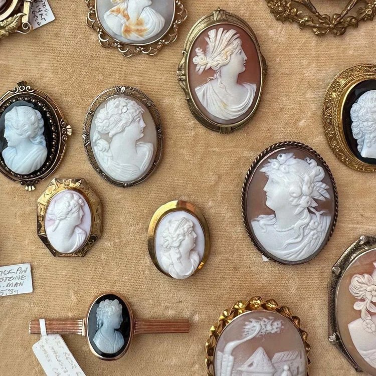 Cameos at Carolyn Yost Estate Jewelry and Stonington Antiques Etc