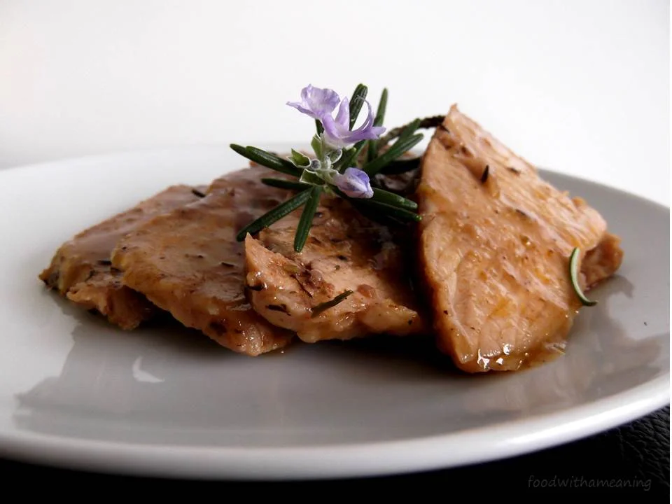 Pá de Porco com Alecrim e Laranja