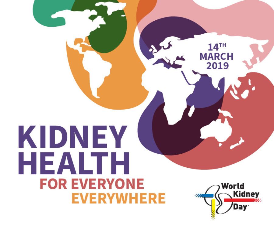Dia Mundial do Rim 2019: "Saúde Renal para Todos em Qualquer Lugar"