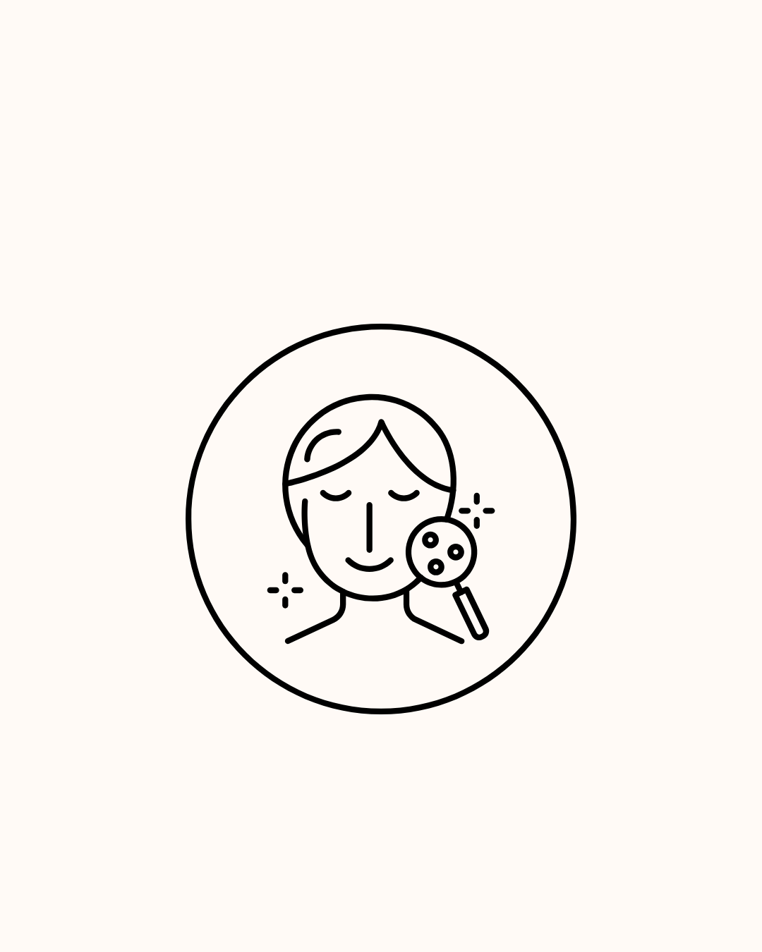 Geometric drawing of an outline square with sections divided by vertical, horizontal, and diagonal lines.