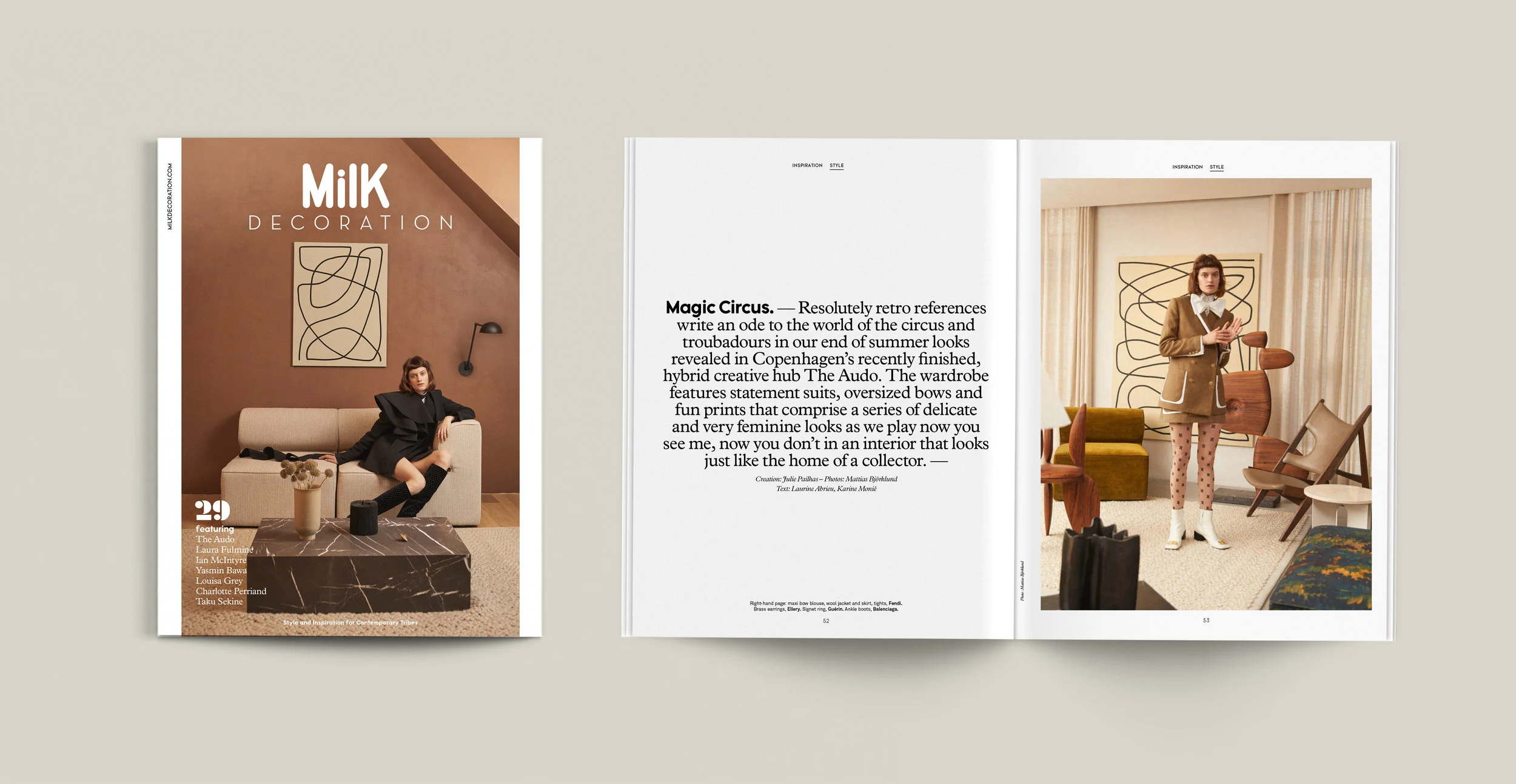 MilK Decoration est le magazine prescripteur en matière de décoration et de lifestyle, il décode les tendances de demain. Observateur de son époque, le titre aborde les thèmes du design, de la décoration, de la gastromomie, du voyage, du savoir faire…