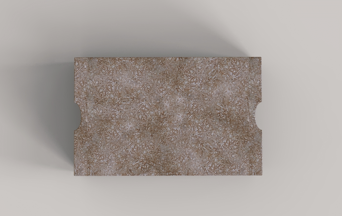Internal packaging made from mycelium